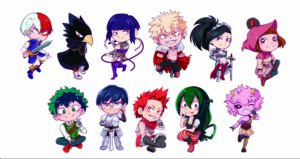 Adesivos My Hero Academia – 11 personagens