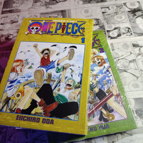 One Piece 3 em 1 - Vol.1 e 2 (Lote #293)