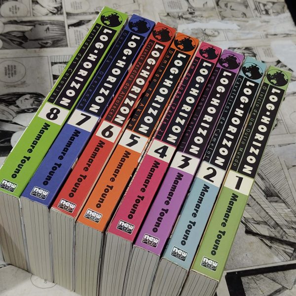 Log Horizon - novel - Vol.1 ao 8 (Lote #298)