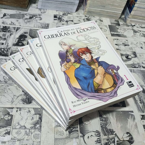 As Crônicas das Guerras de Lodoss - novel - Vol.1 ao 5 (Lote #299)