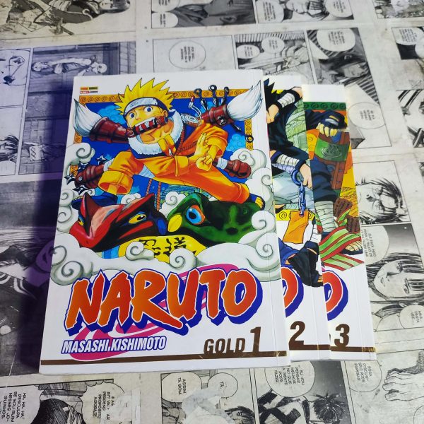 Naruto Gold - Vol.1 ao 3 (Lote #303)