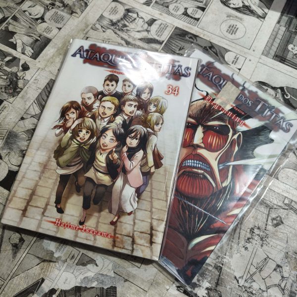 Ataque dos Titãs - Vol.34 - capa variante + livreto (Lote Festival de Avulsos #77)