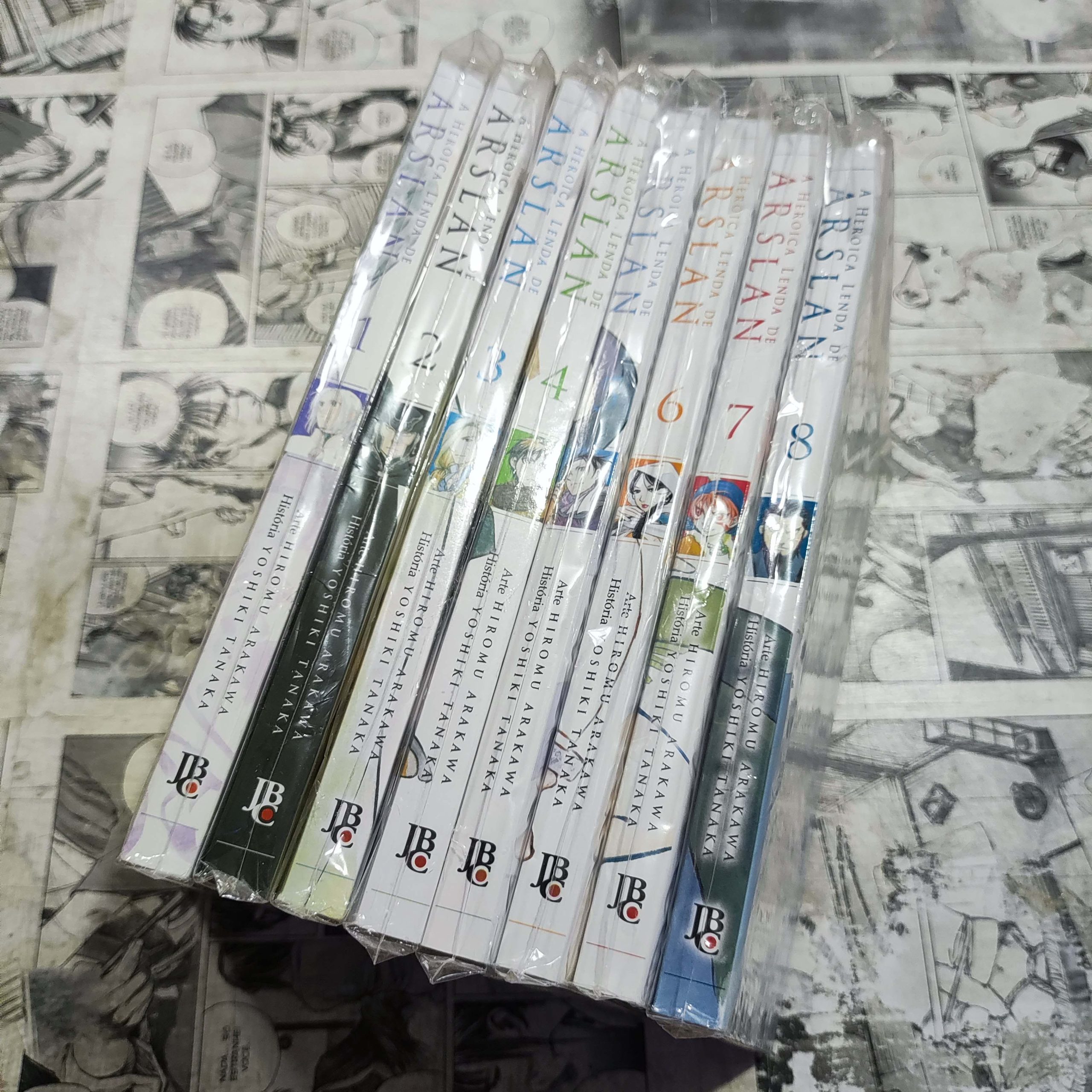 A Heróica Lenda de Arslan - Vol.1 ao 8 (Lote #314)