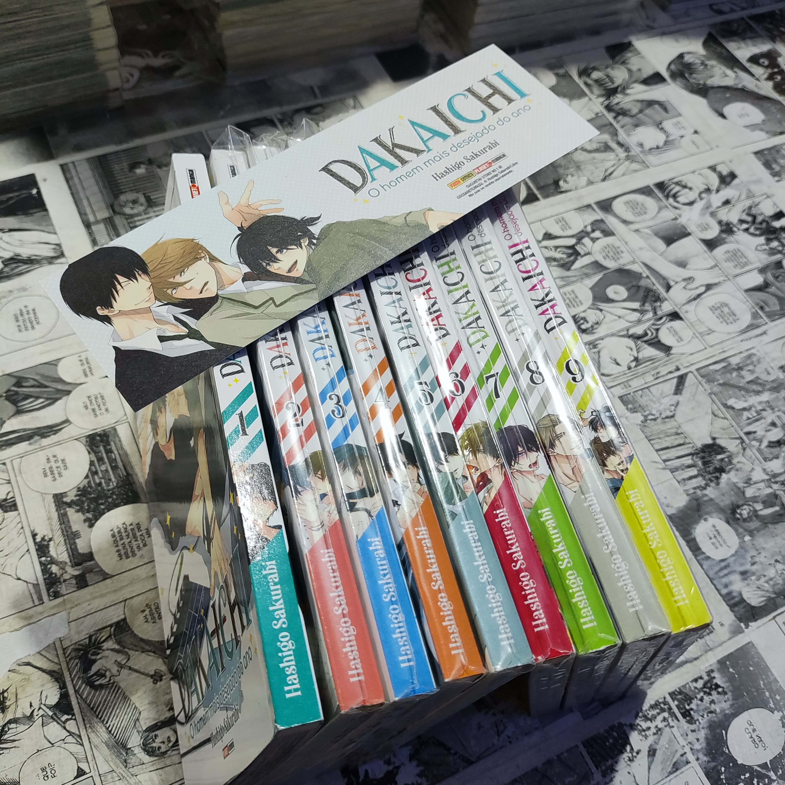 Dakaichi - Vol.1 ao 9 - c/marcador (Lote #314)