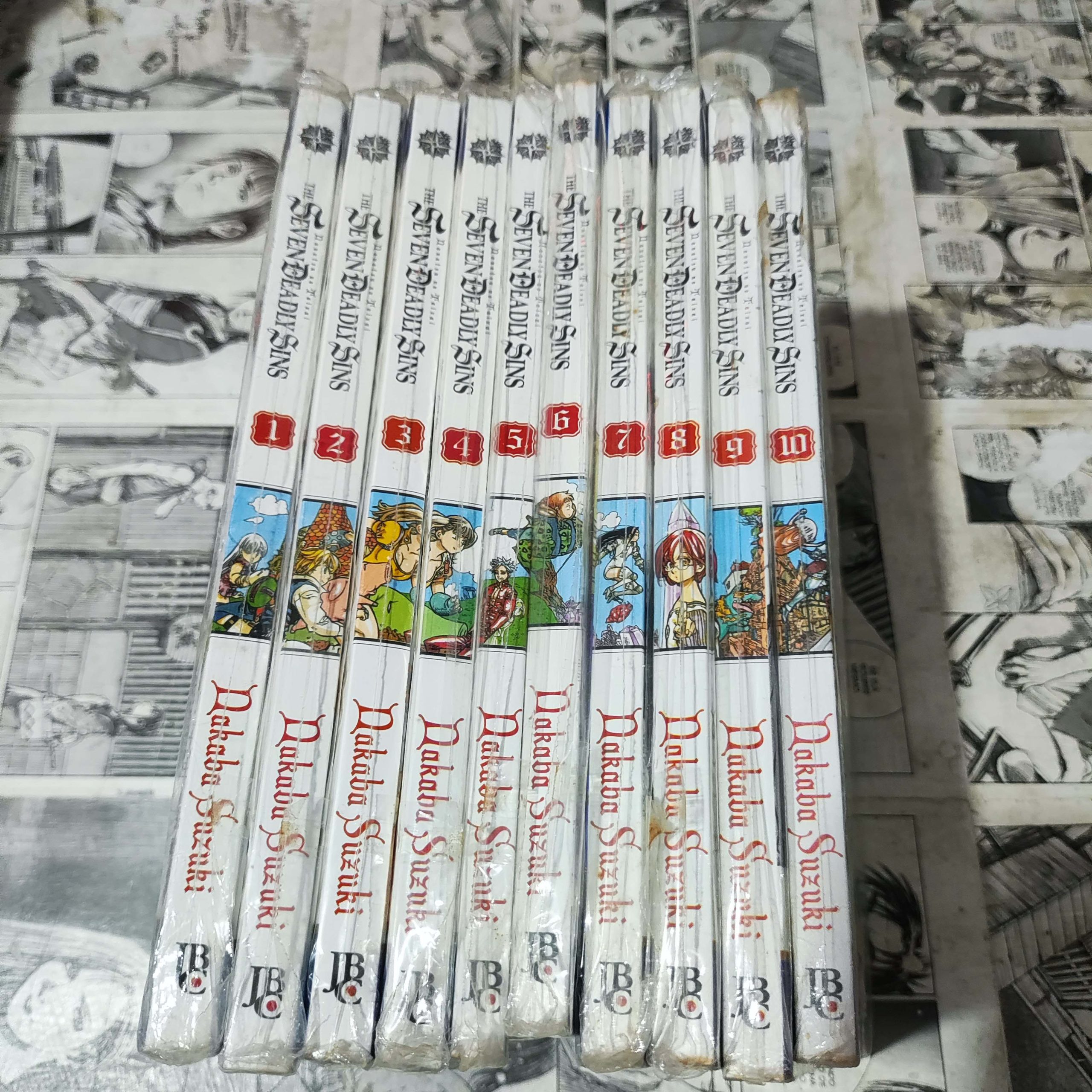 The Seven Deadly Sins - Vol.1 ao 10 (Lote #318)