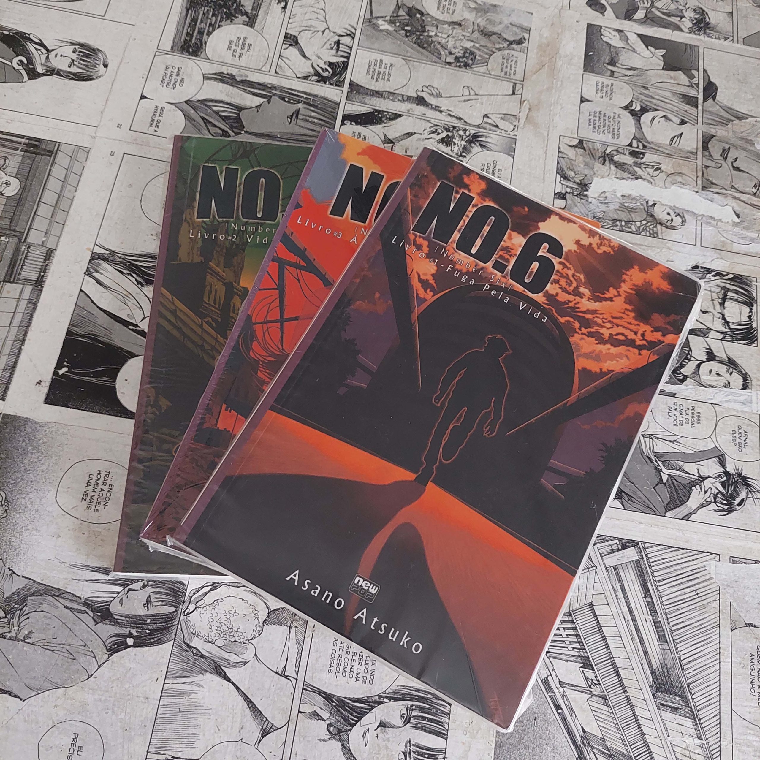 NO.6 - novel - Vol.1 ao 3 (Lote #323)