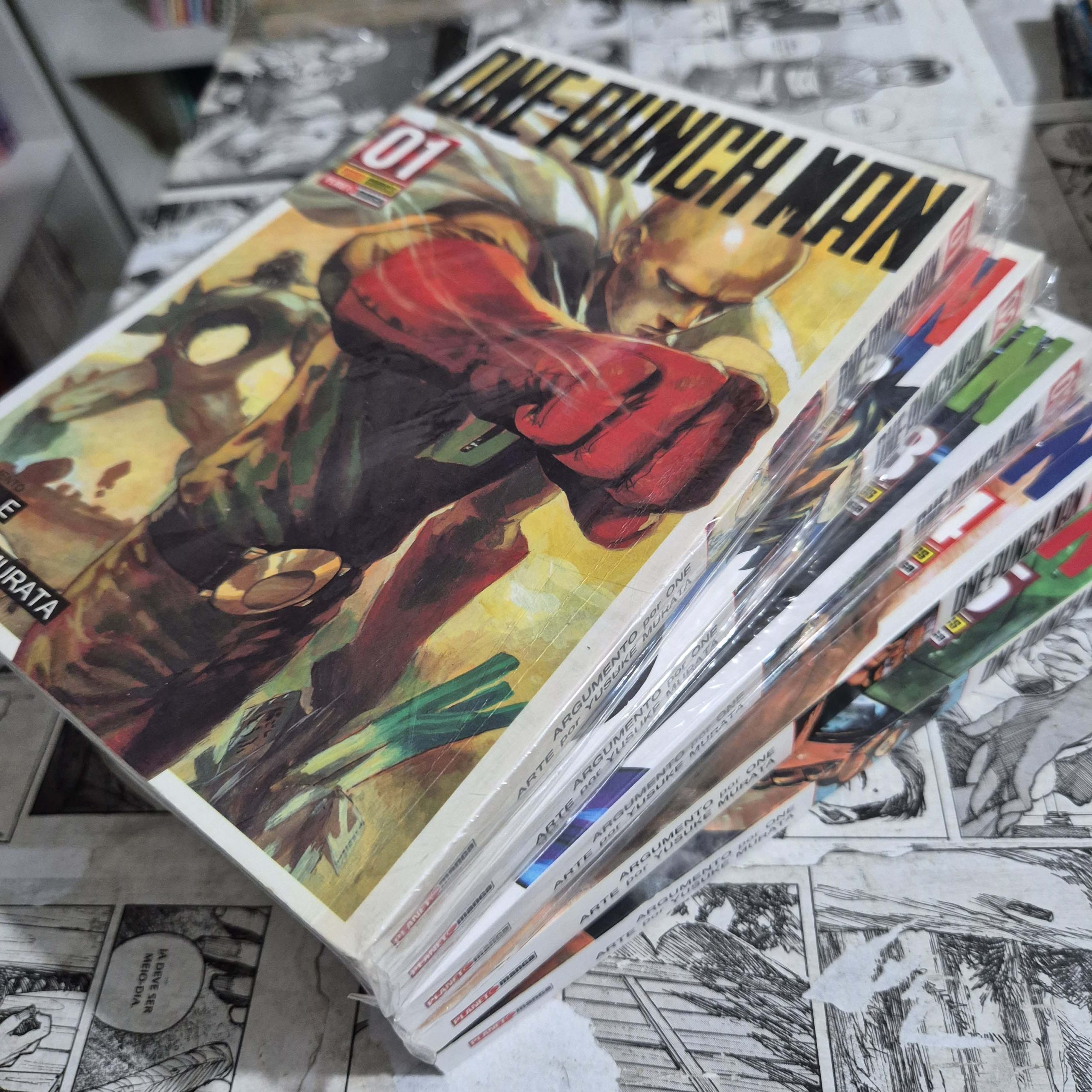 One-Punch Man - Vol.1 ao 5 (Lote #332)
