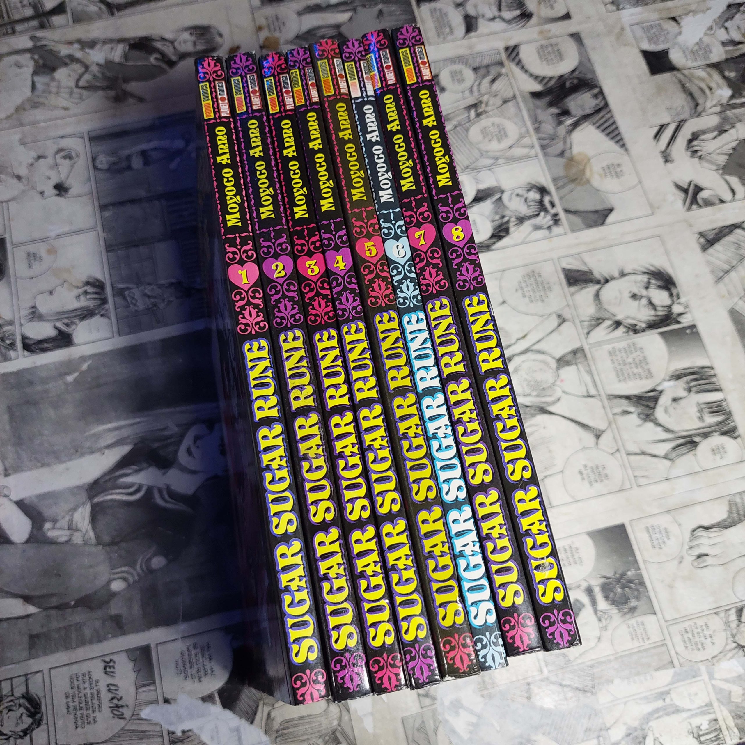 Sugar Sugar Rune - Completo - lombada desbotada no vol.6 (Lote #340)
