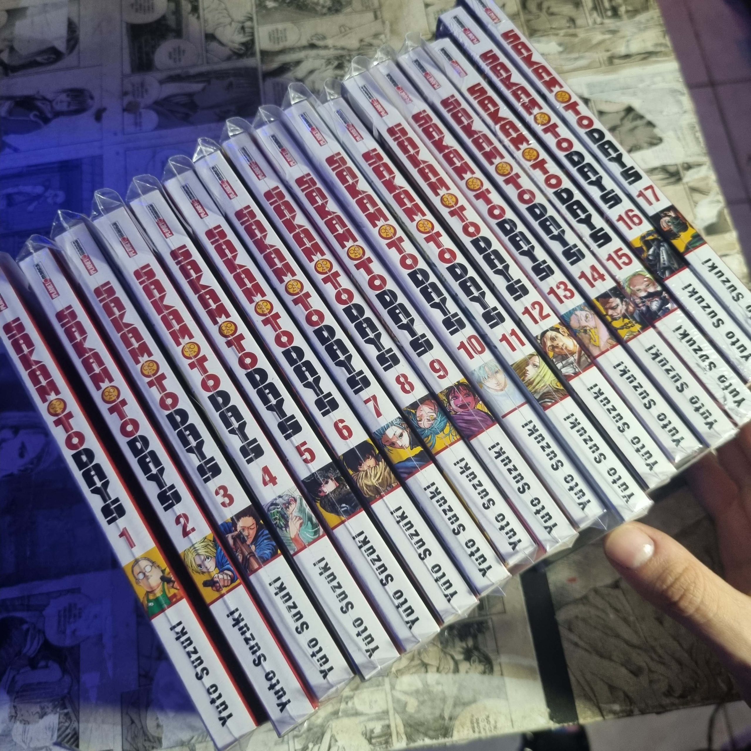 Sakamoto Days - Vol.1 ao 17 (Lote #343)