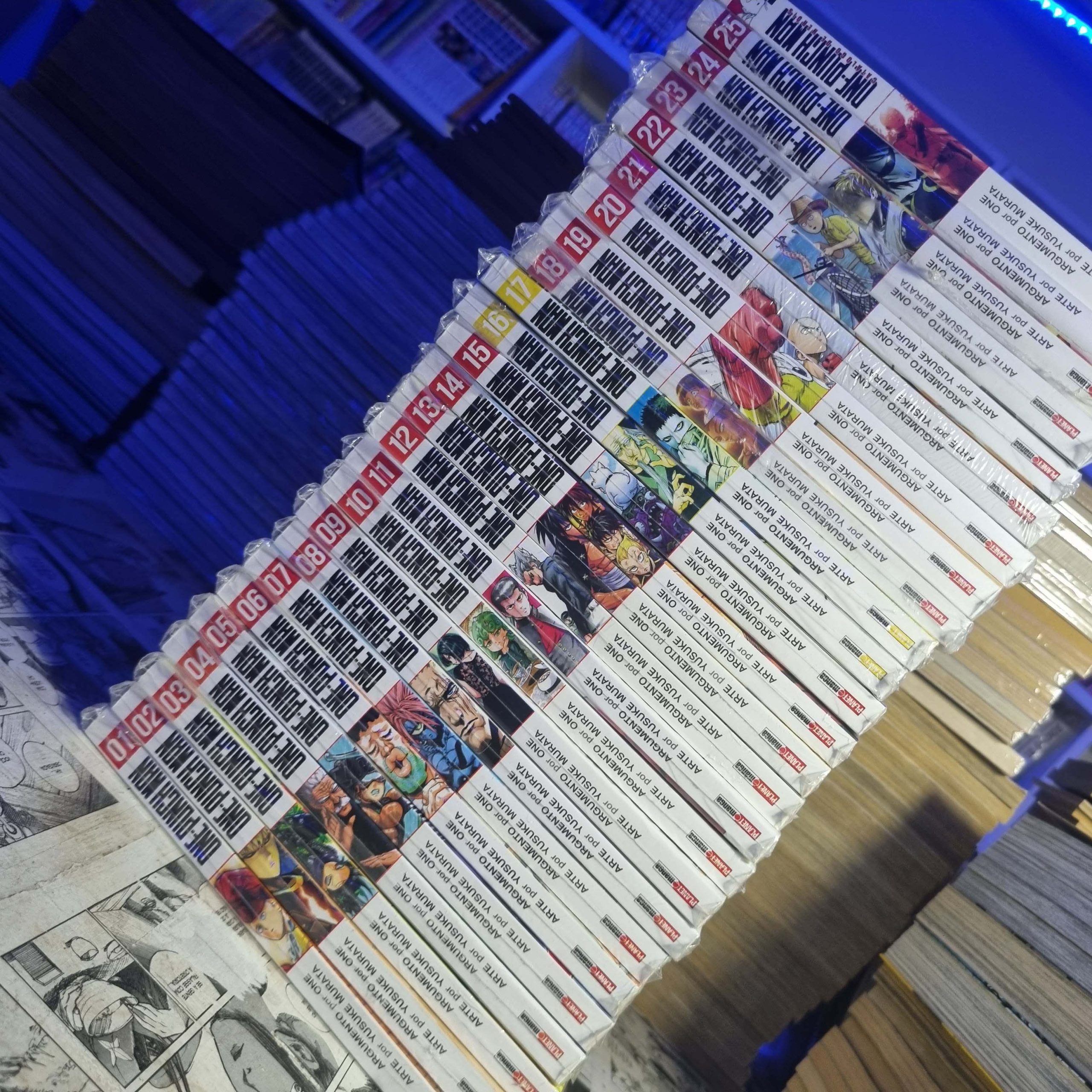One Punch Man - Vol.1 ao 25 + Catálogo de Heróis (Lote #343)