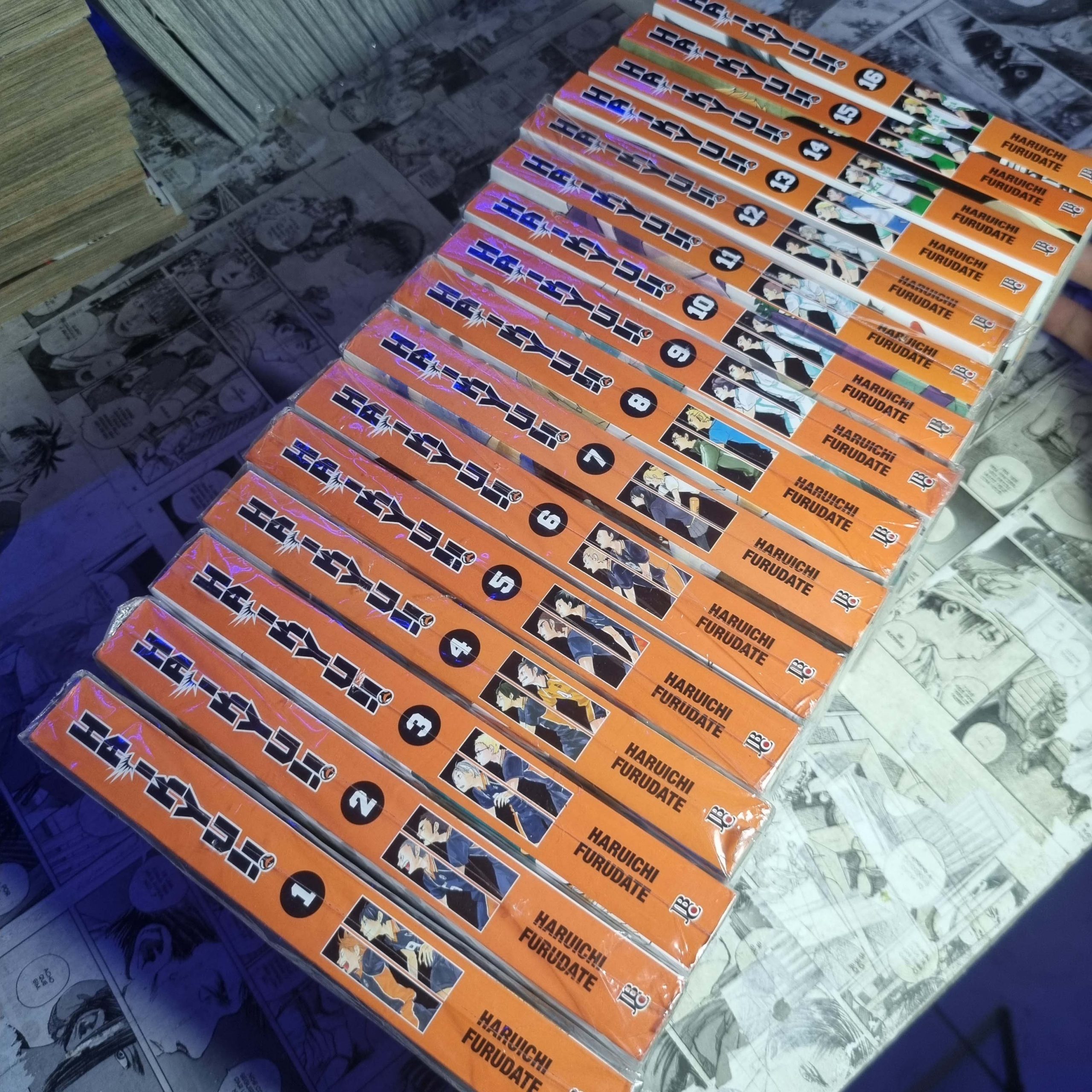 Haikyu!! - Vol.1 ao 16 (Lote #343)