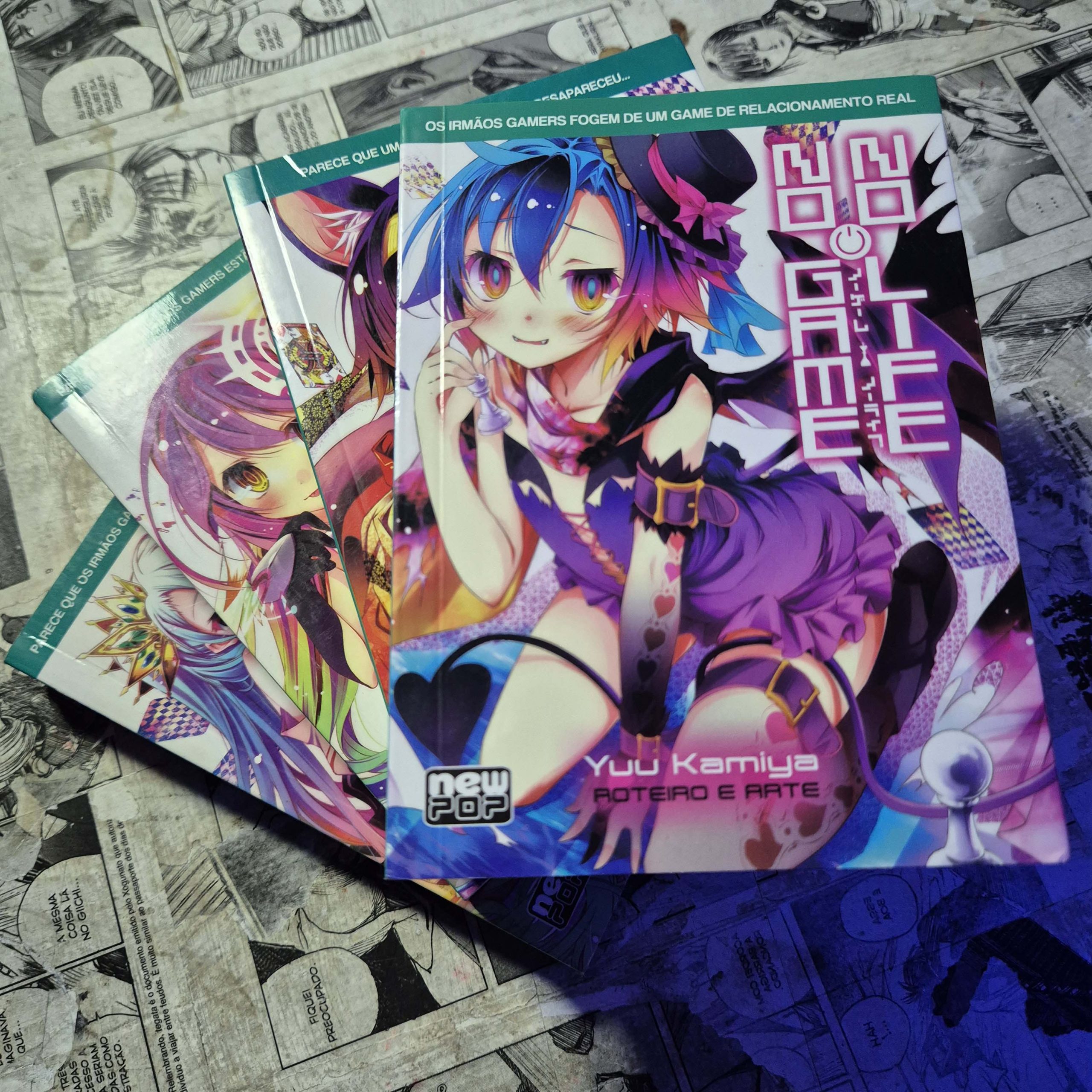 No Game No Life - Novel - Vol.1 ao 4 (Lote #351)