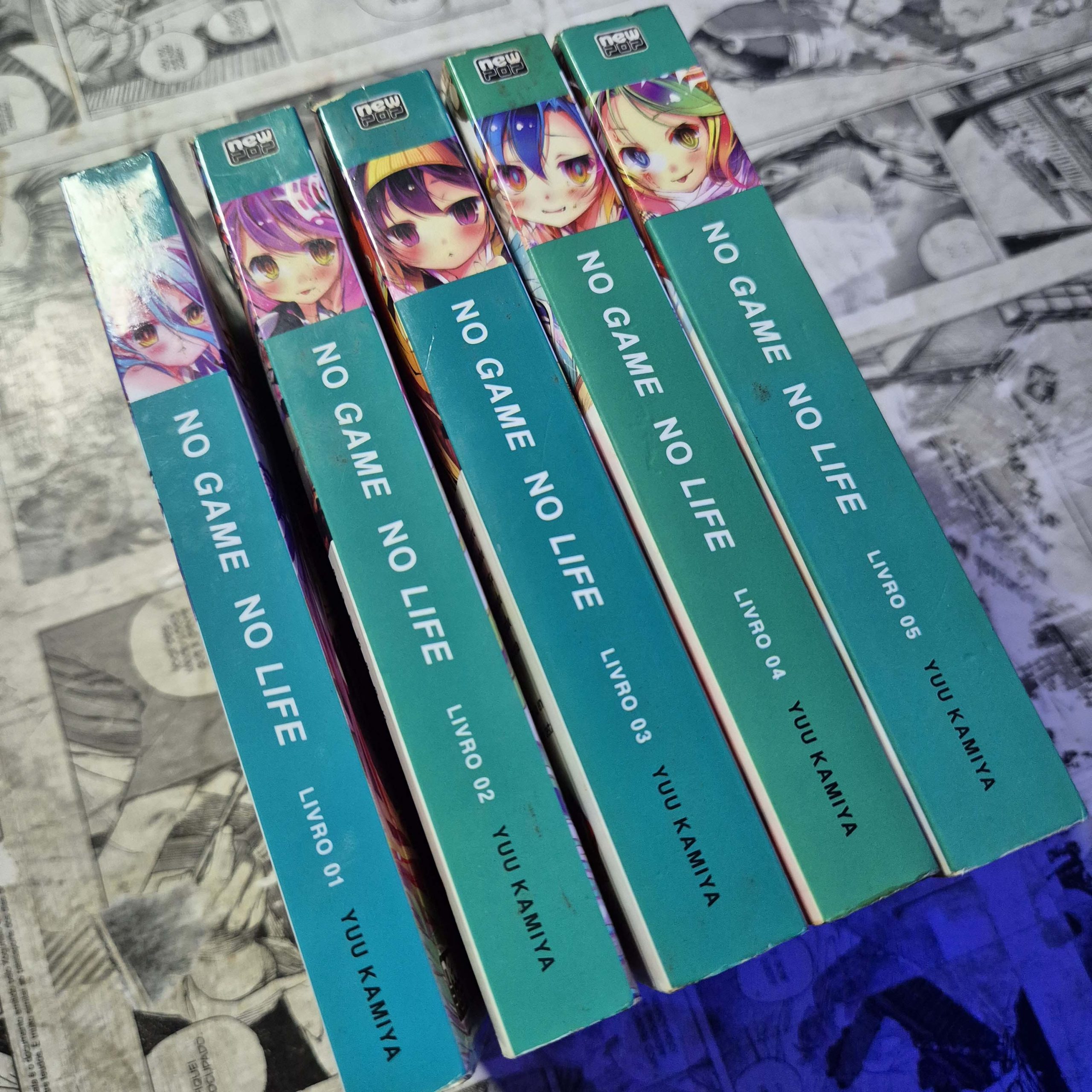 No Game No Life - Novel - Vol.1 ao 5 (Lote #351)