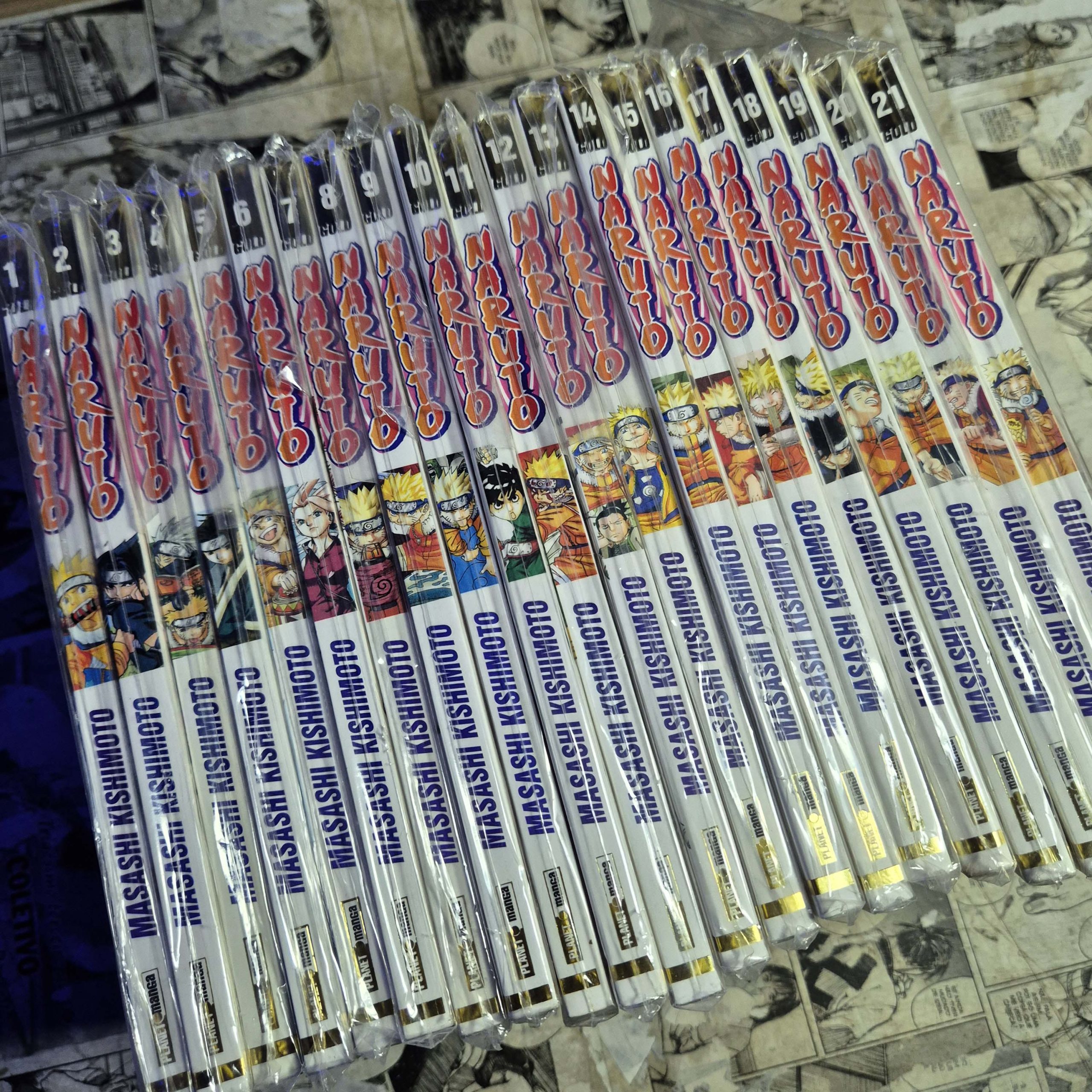 Naruto Gold - Vol.1 ao 21 (Lote #356)