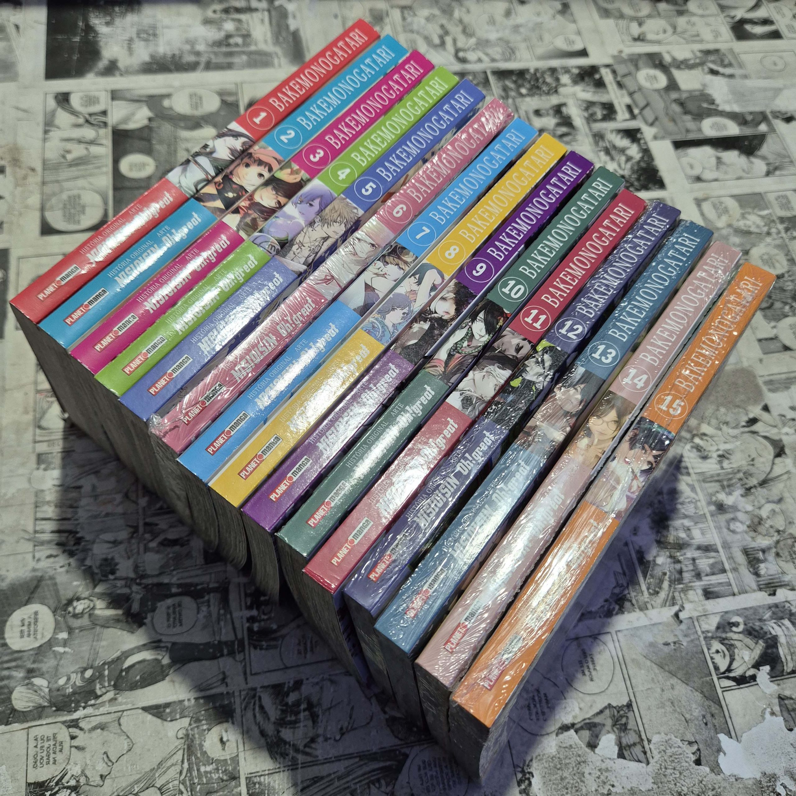 Bakemonogatari - Vol.1 ao 15 (Lote #357)