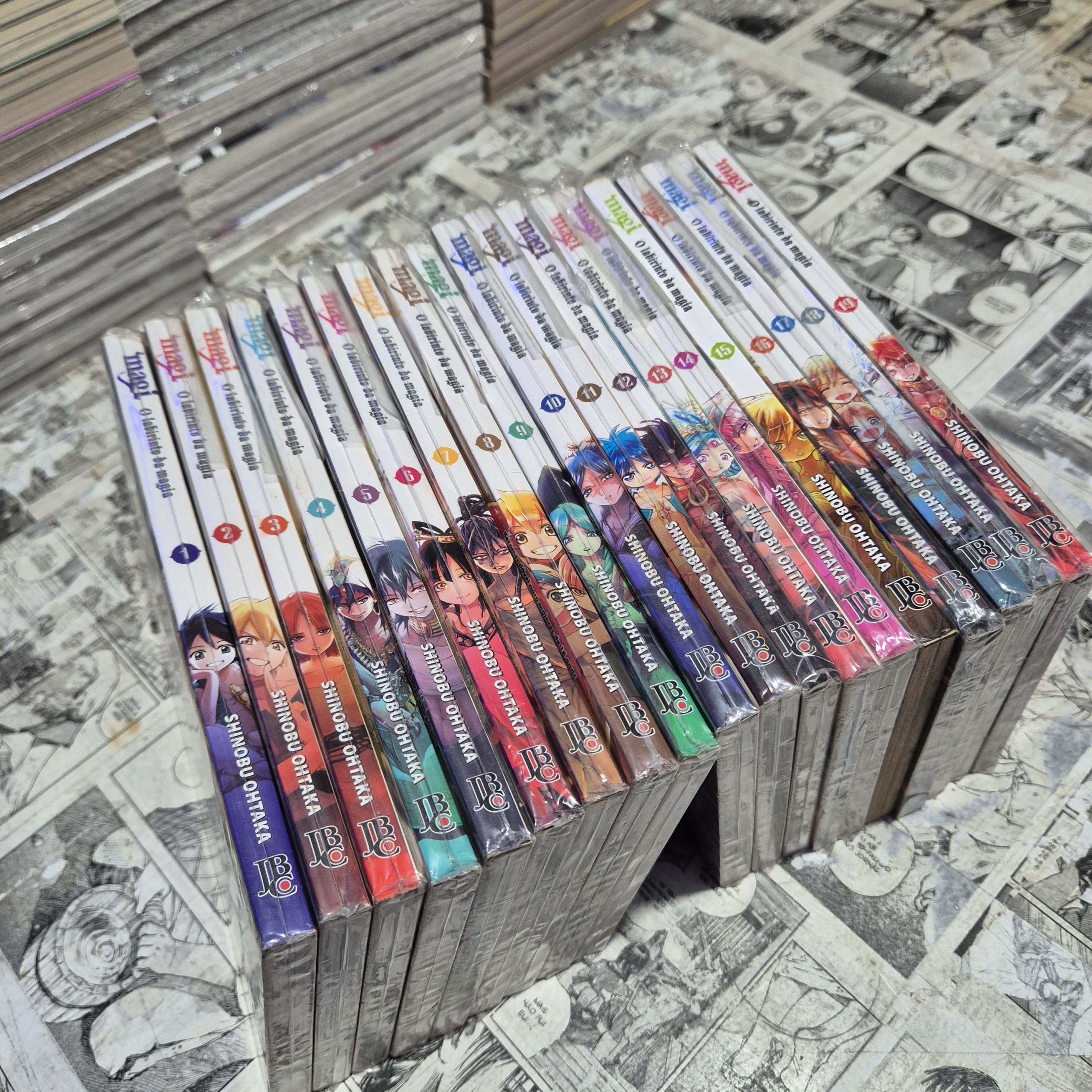 Magi O Labirinto da Magia - Vol.1 ao 19 (Lote #358)