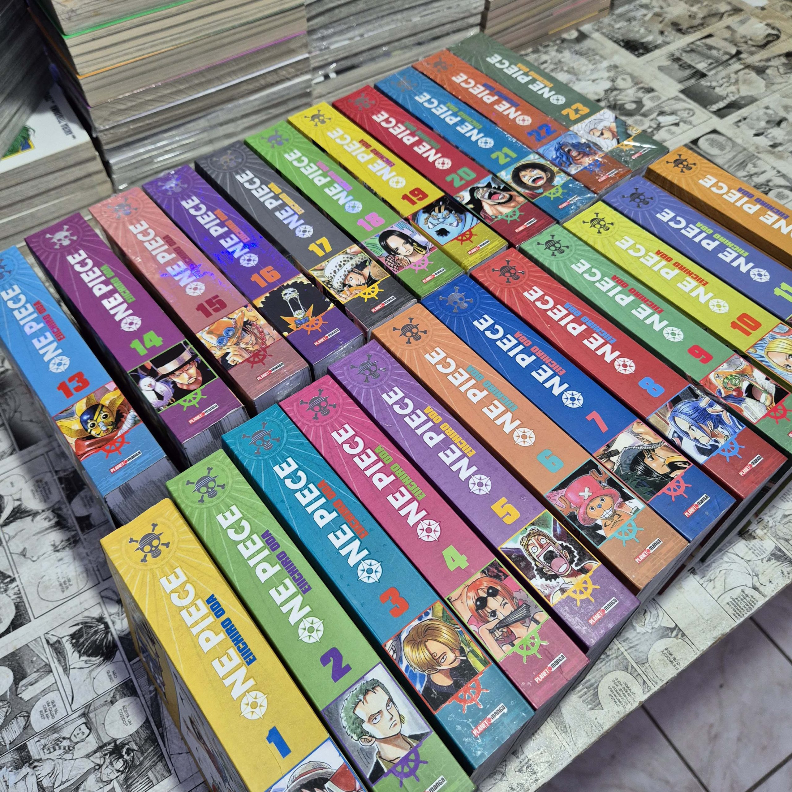 One Piece 3 em 1 - Vol.1 ao 23 (Lote #358)