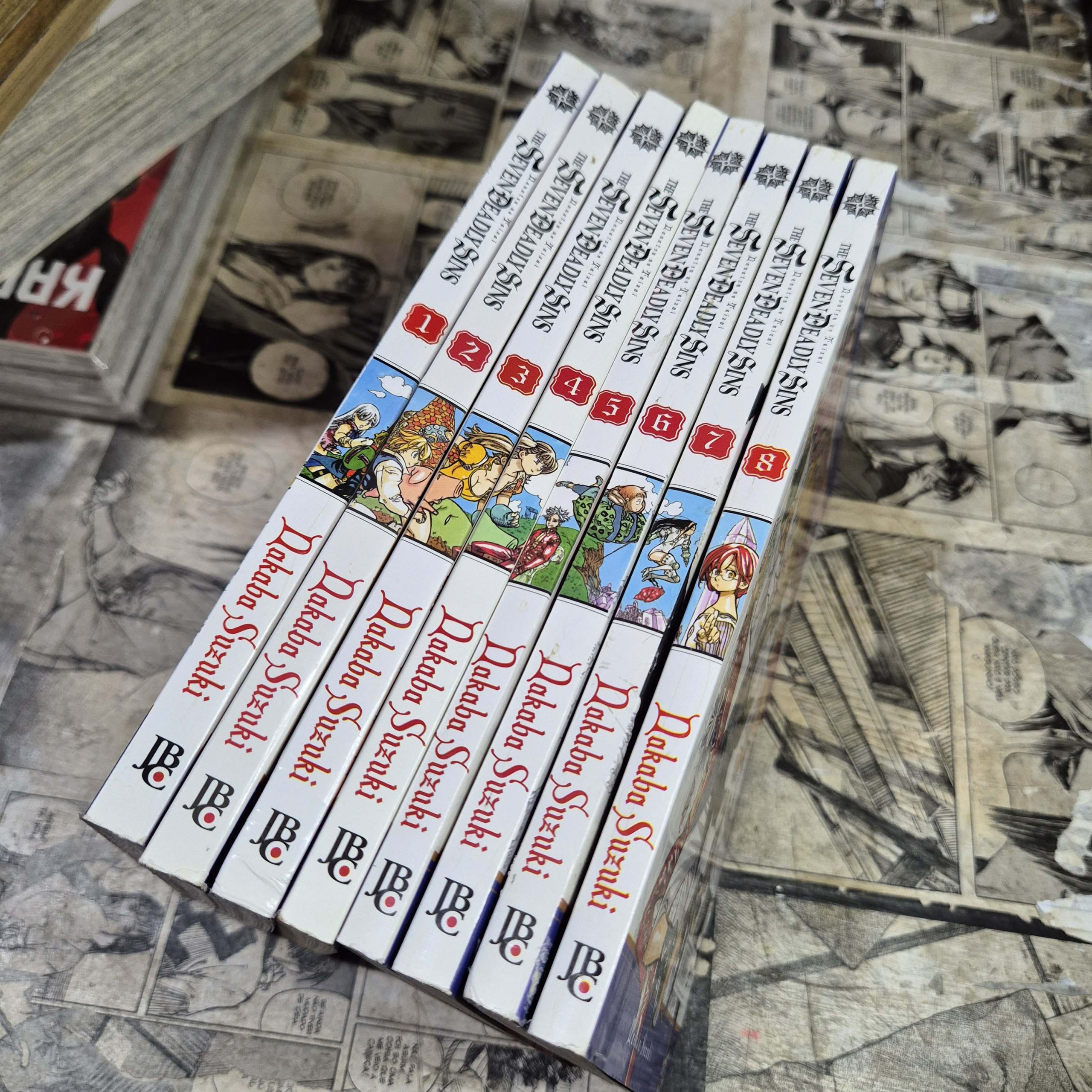 The Seven Deadly Sins - Vol.1 ao 8 (Lote #360)